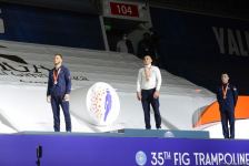 Baku holds award ceremony of winners in double mini-trampoline, tumbling of 35th FIG World Championships (PHOTO)