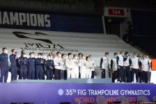 Baku holds award ceremony of winners in team all-around of 35th FIG World Championships (PHOTO)
