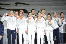 Baku holds award ceremony of winners in team all-around of 35th FIG World Championships (PHOTO)