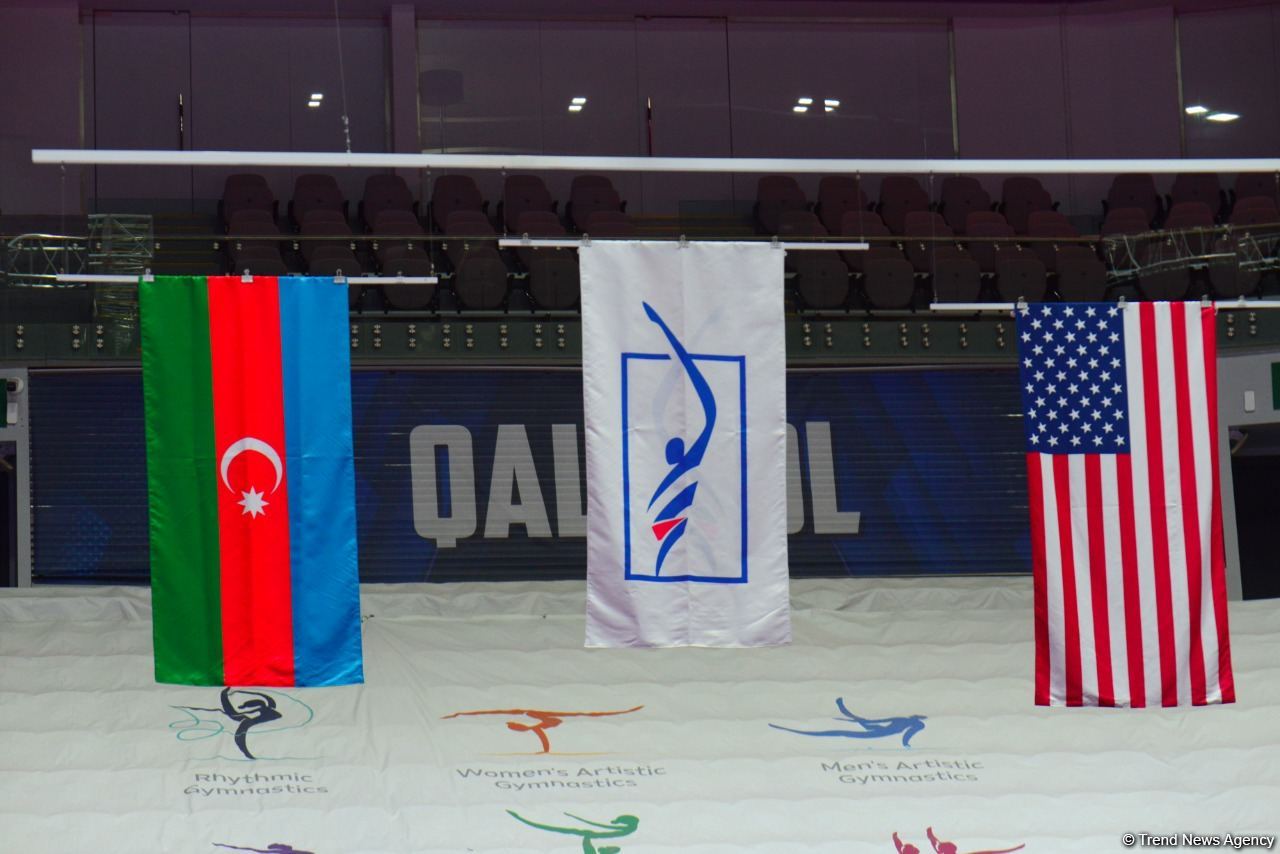 Baku holds award ceremony of winners in double mini-trampoline, tumbling of 35th FIG World Championships (PHOTO)