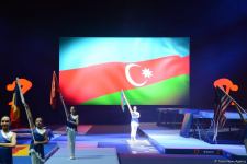 В Баку состоялась торжественная церемония открытия Всемирных соревнований среди возрастных групп по прыжкам на батуте и тамблингу (ФОТО)