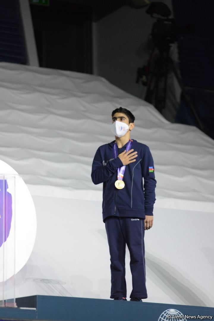 Baku holds award ceremony of winners of 28th FIG Trampoline Gymnastics World Age Group Competitions (PHOTO)