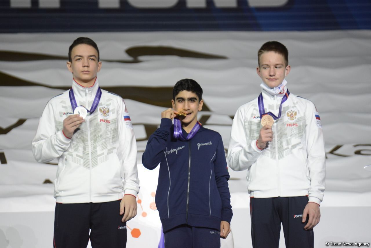 Baku holds award ceremony of winners of 28th FIG Trampoline Gymnastics World Age Group Competitions (PHOTO)