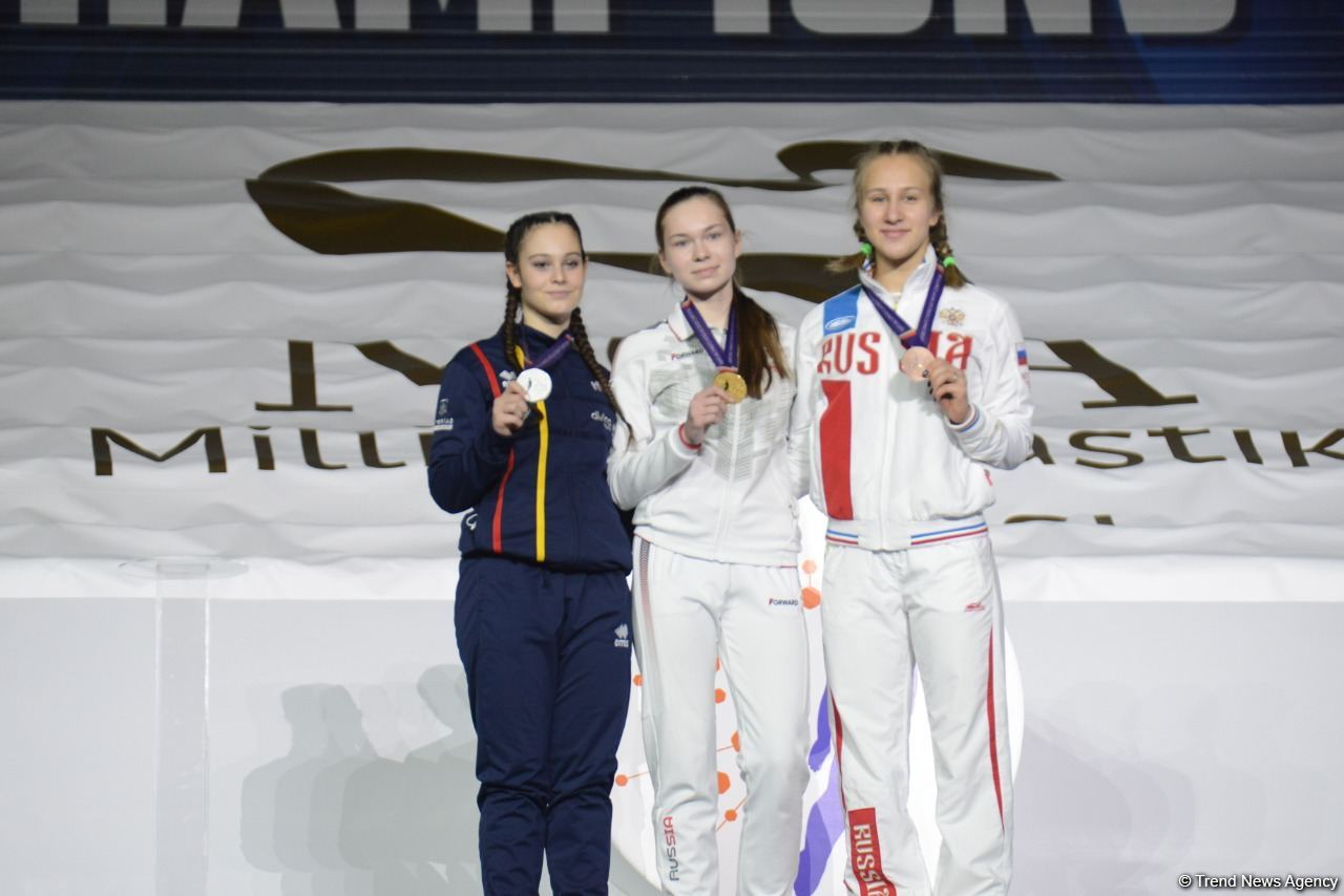 Baku holds award ceremony of winners of 28th FIG Trampoline Gymnastics World Age Group Competitions (PHOTO)