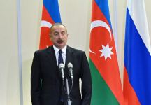 Президент России Владимир Путин, Президент Азербайджана Ильхам Алиев и премьер-министр Армении Никол Пашинян выступили с заявлениями для печати (ФОТО/ВИДЕО)