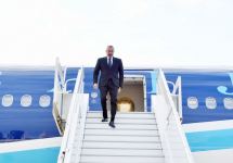 President Ilham Aliyev arrives in Sochi for working visit (PHOTO/VIDEO)