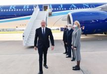 President Ilham Aliyev arrives in Sochi for working visit (PHOTO/VIDEO)