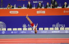 Second day of 28th FIG Trampoline Gymnastics World Age Group Competition kicks off in Baku (PHOTO)