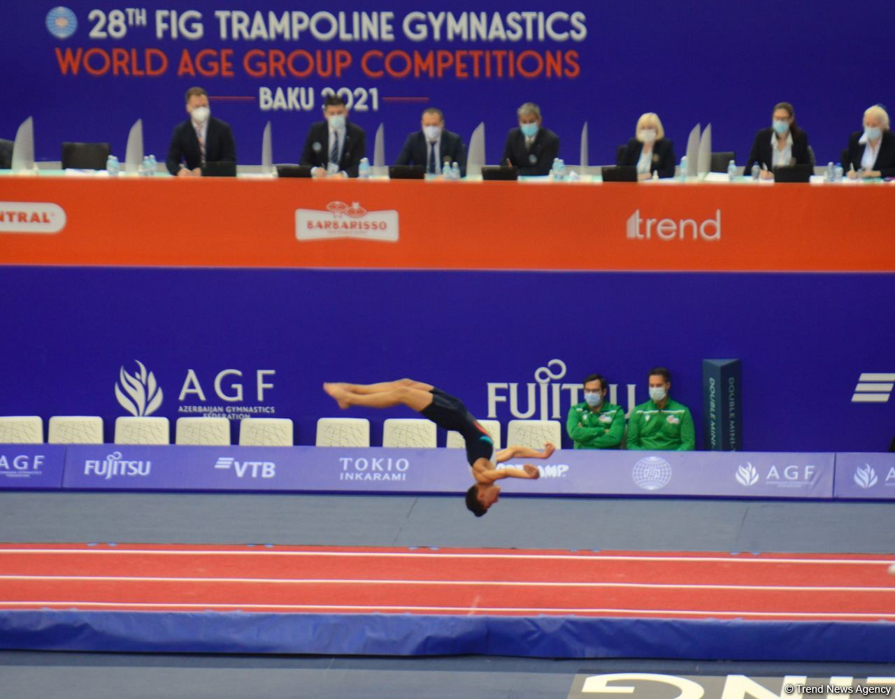 Second day of 28th FIG Trampoline Gymnastics World Age Group Competition kicks off in Baku (PHOTO)