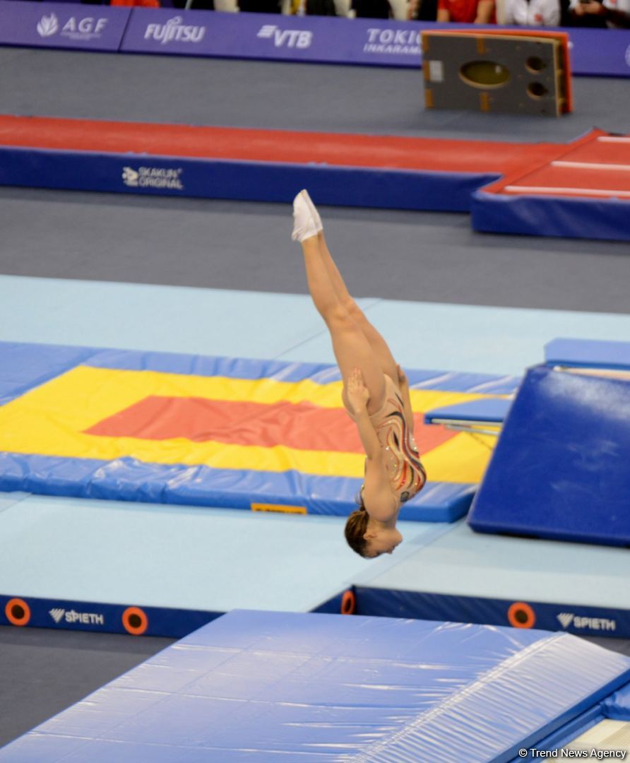 Second day of 28th FIG Trampoline Gymnastics World Age Group Competition kicks off in Baku (PHOTO)