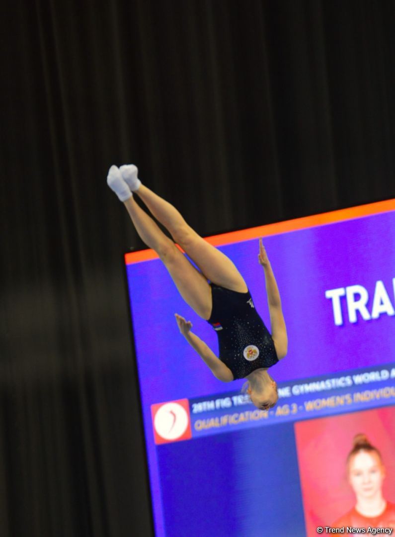 Second day of 28th FIG Trampoline Gymnastics World Age Group Competition kicks off in Baku (PHOTO)