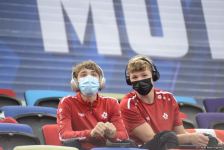В Баку стартовал заключительный день 28-х Всемирных соревнований среди возрастных групп по прыжкам на батуте и тамблингу (ФОТО)