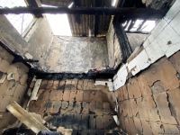 В пожаре в Агджебеди сгорели три члена одной семьи (ФОТО)