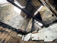 В пожаре в Агджебеди сгорели три члена одной семьи (ФОТО)