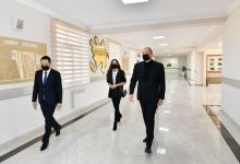 Президент Ильхам Алиев и Первая леди Мехрибан Алиева ознакомились с условиями, созданными в полной средней школе №1 в Губе (ФОТО/ВИДЕО)
