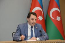 Замминистра иностранных дел Азербайджана Эльнур Мамедов провел брифинг (ФОТО/ВИДЕО)