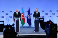 President Ilham Aliyev, NATO Secretary General Jens Stoltenberg held joint press conference in Brussels (PHOTO/VIDEO)