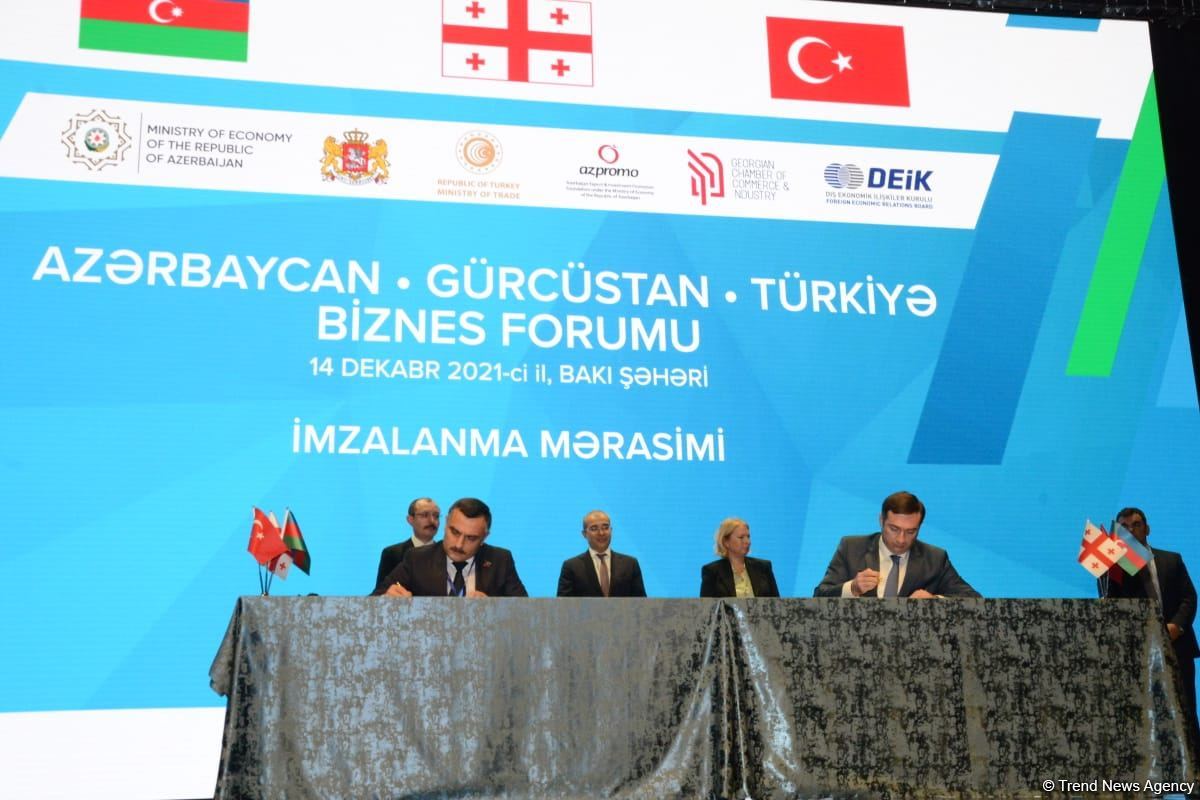 Azerbaijan, Georgia, Turkey sign memorandums, agreements in Baku (PHOTO)