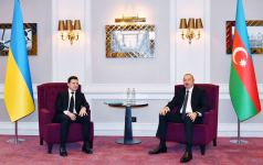 President Ilham Aliyev meets with Ukrainian President in Brussels (PHOTO/VIDEO)