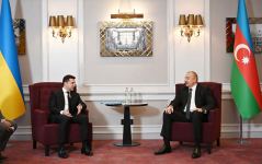 President Ilham Aliyev meets with Ukrainian President in Brussels (PHOTO/VIDEO)