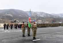 President Ilham Aliyev, First Lady Mehriban Aliyeva attend opening of military unit in Hadrut settlement (PHOTO/VIDEO)