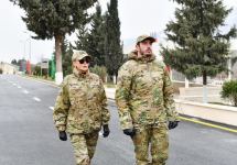 President Ilham Aliyev, First Lady Mehriban Aliyeva attend opening of military unit in Hadrut settlement (PHOTO/VIDEO)