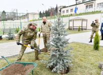 President Ilham Aliyev, First Lady Mehriban Aliyeva attend opening of military unit in Hadrut settlement (PHOTO/VIDEO)
