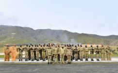 President Ilham Aliyev, First Lady Mehriban Aliyeva attend opening of military unit in Hadrut settlement (PHOTO/VIDEO)