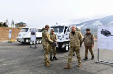 President Ilham Aliyev, First Lady Mehriban Aliyeva attend opening of military unit in Hadrut settlement (PHOTO/VIDEO)