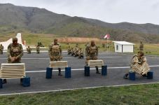 President Ilham Aliyev, First Lady Mehriban Aliyeva attend opening of military unit in Hadrut settlement (PHOTO/VIDEO)
