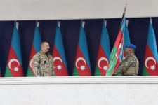 President Ilham Aliyev, First Lady Mehriban Aliyeva attend opening of military unit in Hadrut settlement (PHOTO/VIDEO)