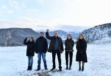 President Ilham Aliyev, First Lady Mehriban Aliyeva and family members visit Shusha (PHOTO/VIDEO)
