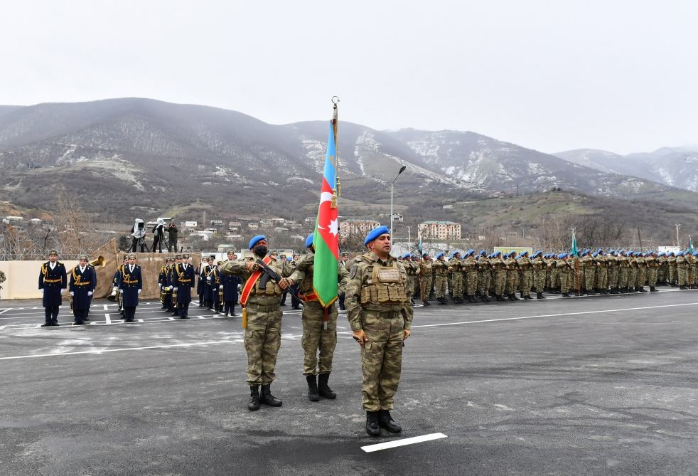 President Ilham Aliyev, First Lady Mehriban Aliyeva attend opening of military unit in Hadrut settlement (PHOTO/VIDEO)