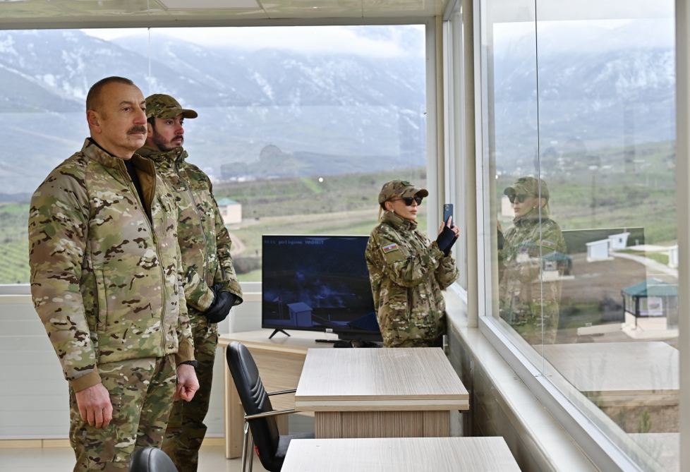 President Ilham Aliyev, First Lady Mehriban Aliyeva attend opening of military unit in Hadrut settlement (PHOTO/VIDEO)
