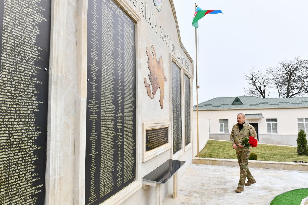President Ilham Aliyev, First Lady Mehriban Aliyeva attend opening of military unit in Hadrut settlement (PHOTO/VIDEO)