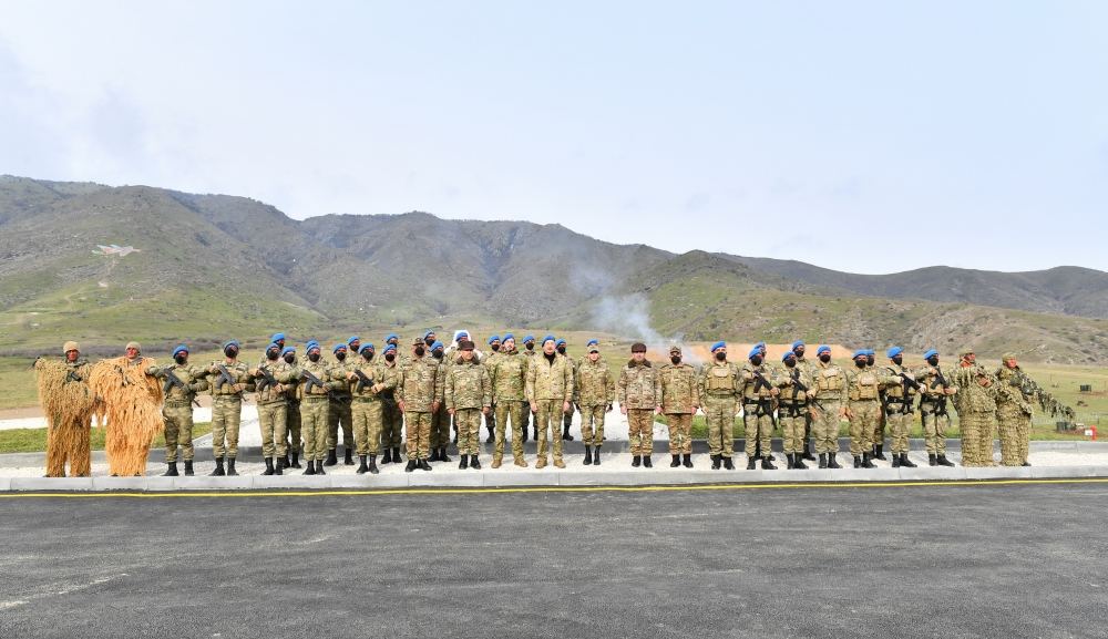 President Ilham Aliyev, First Lady Mehriban Aliyeva attend opening of military unit in Hadrut settlement (PHOTO/VIDEO)