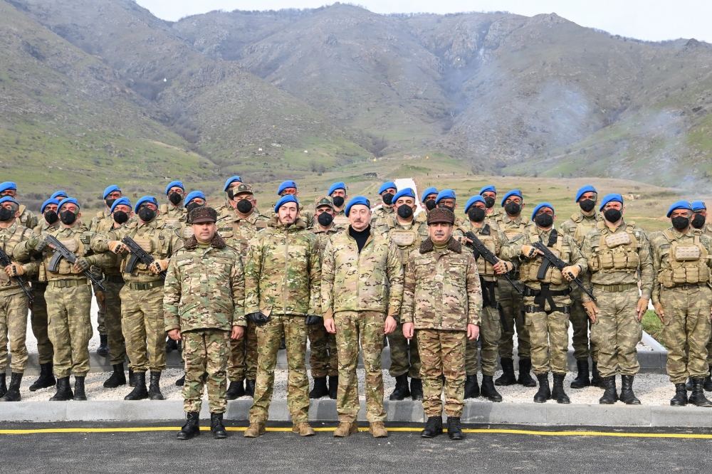 President Ilham Aliyev, First Lady Mehriban Aliyeva attend opening of military unit in Hadrut settlement (PHOTO/VIDEO)