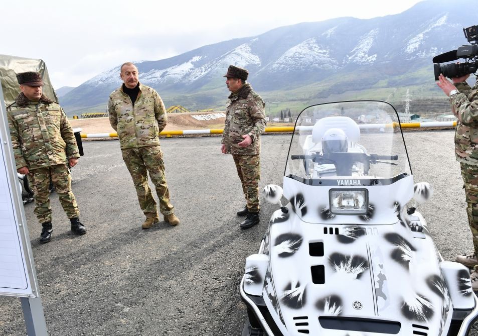 President Ilham Aliyev, First Lady Mehriban Aliyeva attend opening of military unit in Hadrut settlement (PHOTO/VIDEO)
