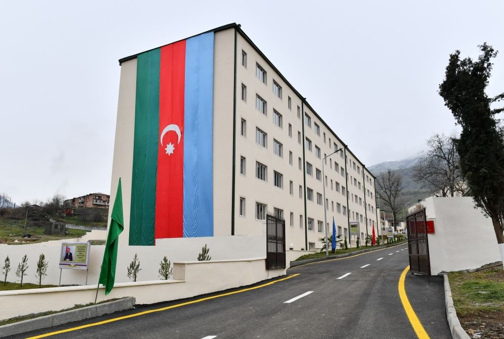 President Ilham Aliyev, First Lady Mehriban Aliyeva attend opening of military unit in Hadrut settlement (PHOTO/VIDEO)