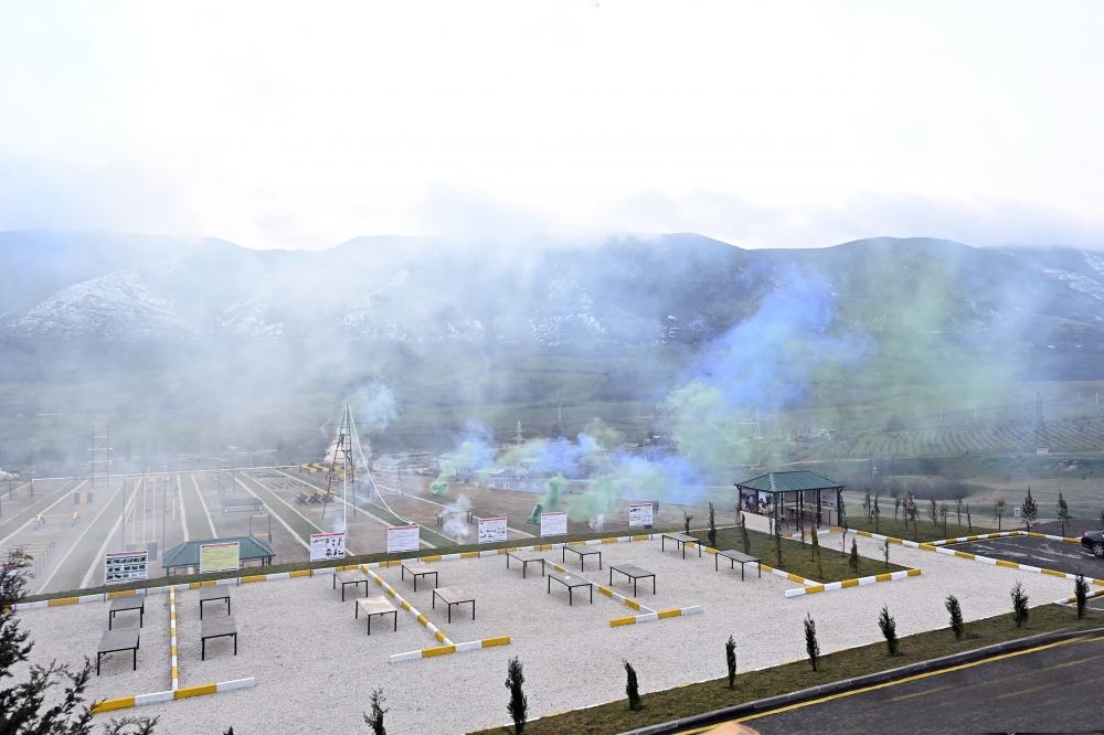 President Ilham Aliyev, First Lady Mehriban Aliyeva attend opening of military unit in Hadrut settlement (PHOTO/VIDEO)