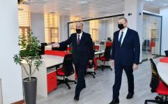 President Ilham Aliyev views new building of AZERTAC (PHOTO/VIDEO)