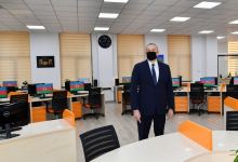 President Ilham Aliyev views new building of AZERTAC (PHOTO/VIDEO)