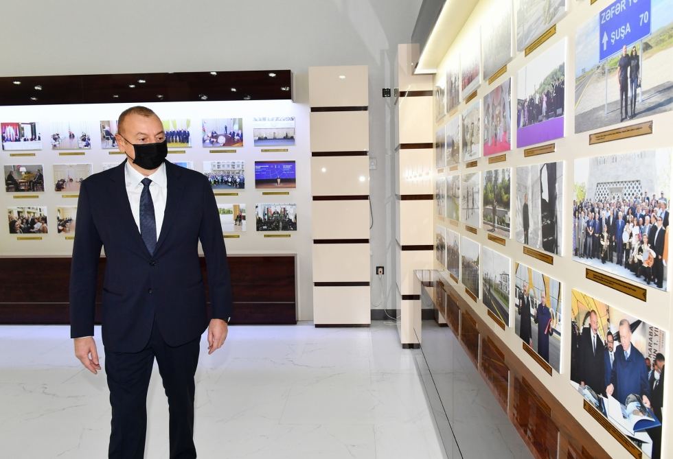 President Ilham Aliyev views new building of AZERTAC (PHOTO/VIDEO)