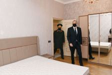 President Ilham Aliyev views apartments for martyr families and servicemen commissioned at MIDA' s Hovsan and Yasamal residential complexes (PHOTO/VIDEO)
