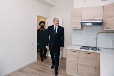 President Ilham Aliyev views apartments for martyr families and servicemen commissioned at MIDA' s Hovsan and Yasamal residential complexes (PHOTO/VIDEO)