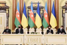 Cостоялась церемония подписания азербайджано-украинских документов с участием Президента Ильхама Алиева и Президента Володимира Зеленского (ФОТО/ВИДЕО)