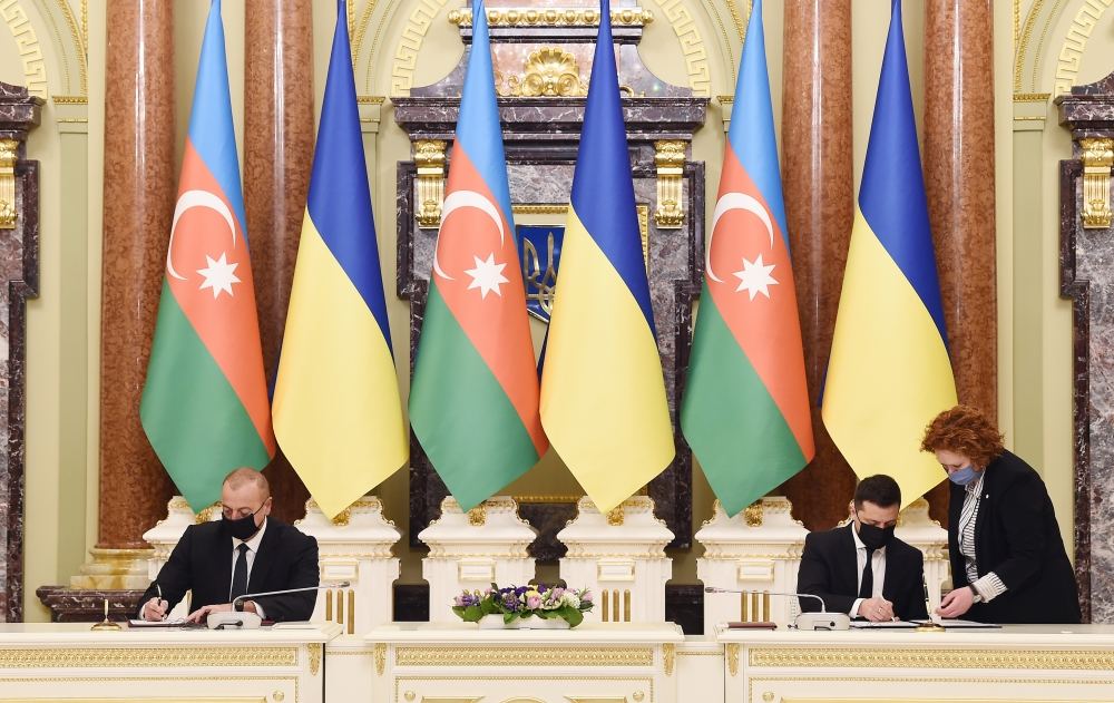 Cостоялась церемония подписания азербайджано-украинских документов с участием Президента Ильхама Алиева и Президента Володимира Зеленского (ФОТО/ВИДЕО)