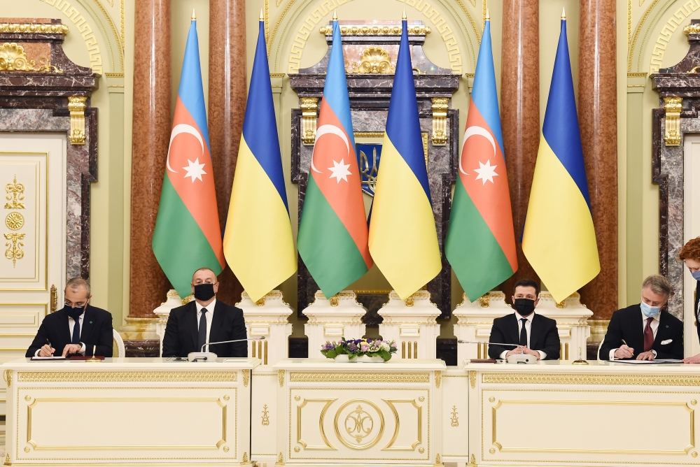 Cостоялась церемония подписания азербайджано-украинских документов с участием Президента Ильхама Алиева и Президента Володимира Зеленского (ФОТО/ВИДЕО)