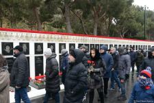 Azerbaijani people honor memory of victims of January 20 tragedy (PHOTO/VIDEO)