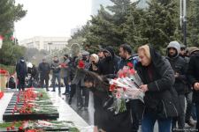 Azerbaijani people honor memory of victims of January 20 tragedy (PHOTO/VIDEO)